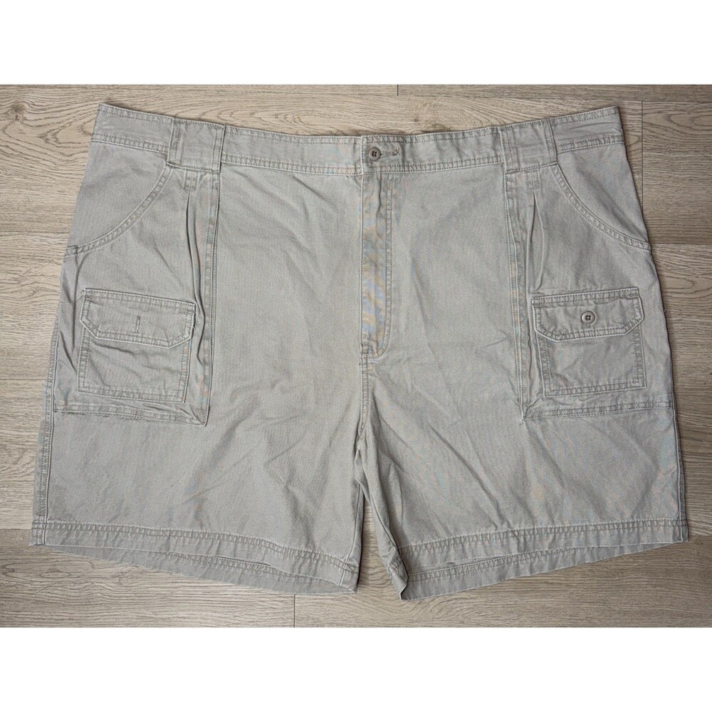 Cabela's 7-Pocket Hiker Cargo Shorts Mens 48 Gray Fishing Hiking Outdoors